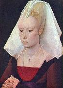 Rogier van der Weyden Portrait einer Dame oil painting artist